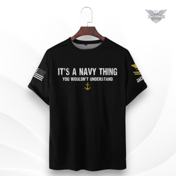 it’s a navy thing shirt