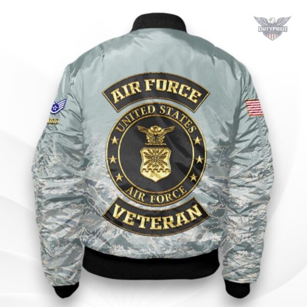 custom name rank air force camouflage jacket