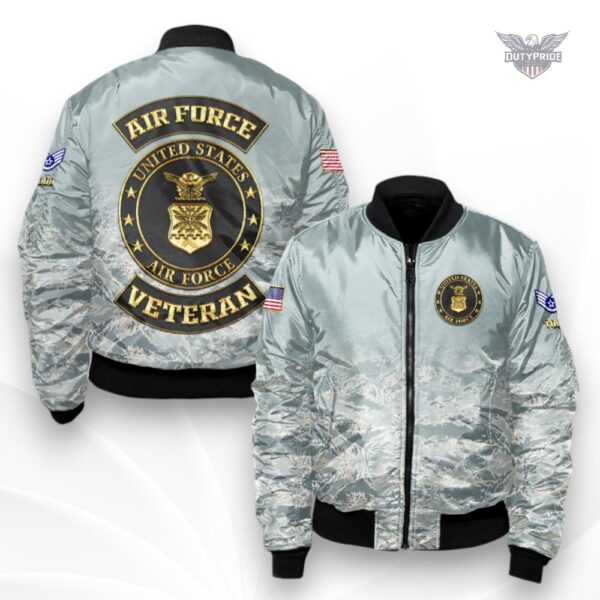 custom name rank air force camouflage jacket
