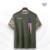 military army graphic t-shirt