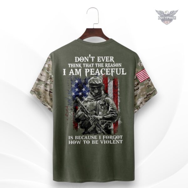 military army graphic t-shirt