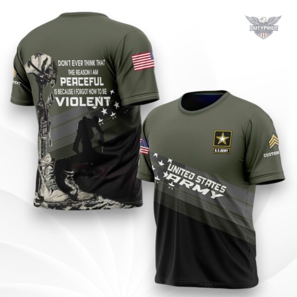 custom US Army veteran t shirt