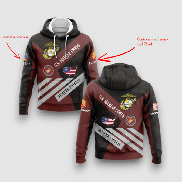 USMC custom hoodie