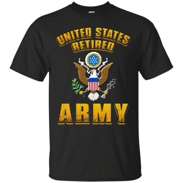 Us Retired Army Veteran FronShirt (T-shirt, Hoodie, Long Sleeve)