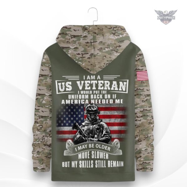 army camouflage veteran hoodie