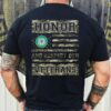 Coast Guard honor our veterans shirt
