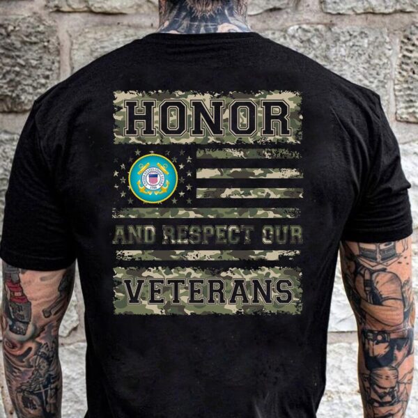 Coast Guard honor our veterans shirt