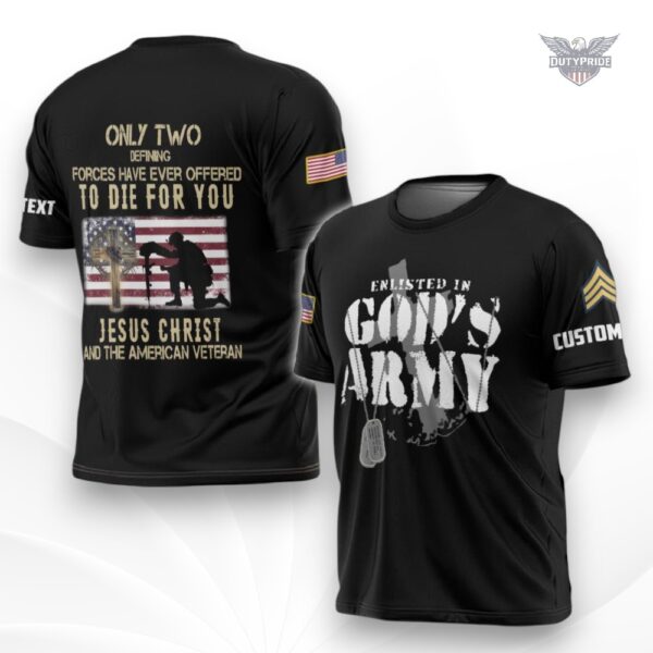 Enlisted in God’s Army t-shirt
