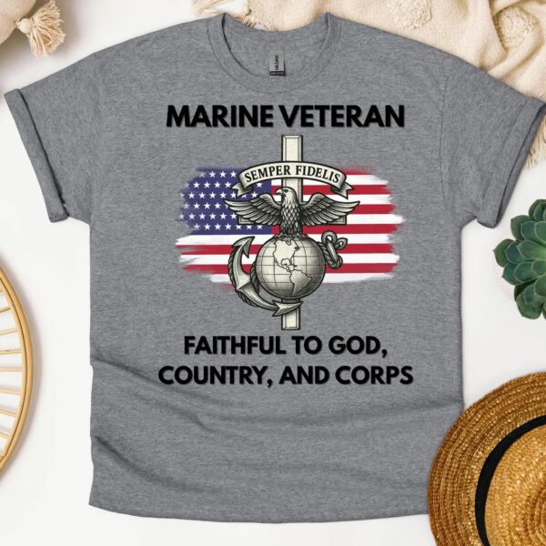 faithful to god country and corps shirt