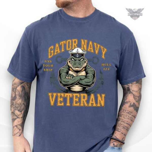 gator navy veteran shirt