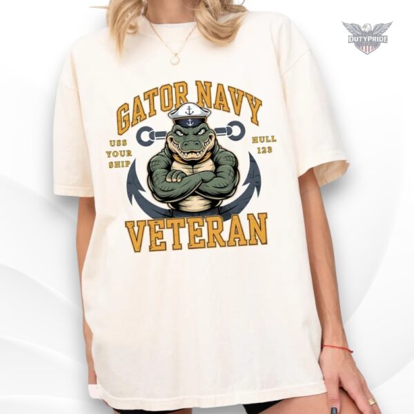 gator navy veteran shirt