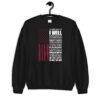i will military oath sweatshirt