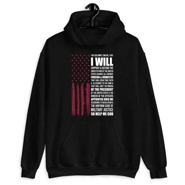 i will military oath hoodie