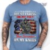 i’d rather die standing on my feet t-shirt