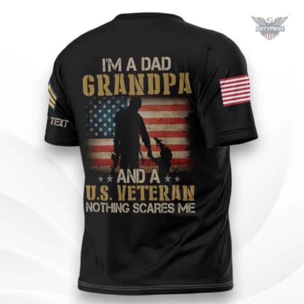 Army veteran dad grandpa shirt
