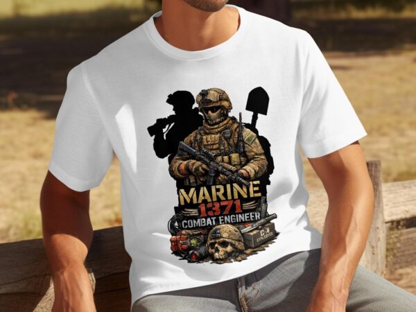 marine 1371 combat engineer shirt