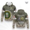 army veteran my time in uniform is over hoodie