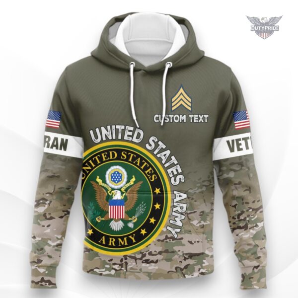 army veteran my time in uniform is over hoodie