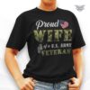 proud wife of a us army veteran shirt