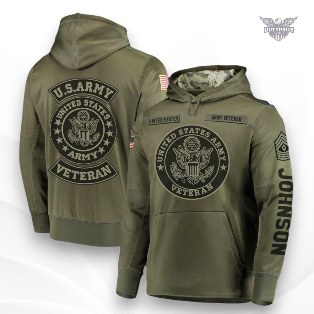 army veteran pullover hoodie