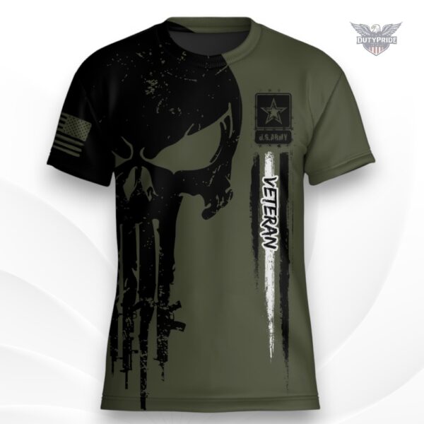 us army veteran skull t-shirt