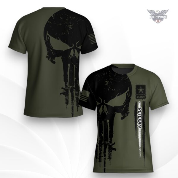 us army veteran skull t-shirt