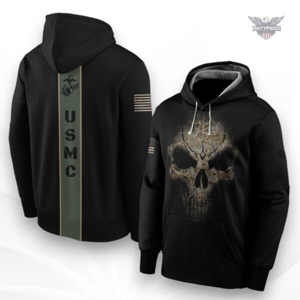usmc skull hoodie