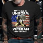 veteran never ends shirt