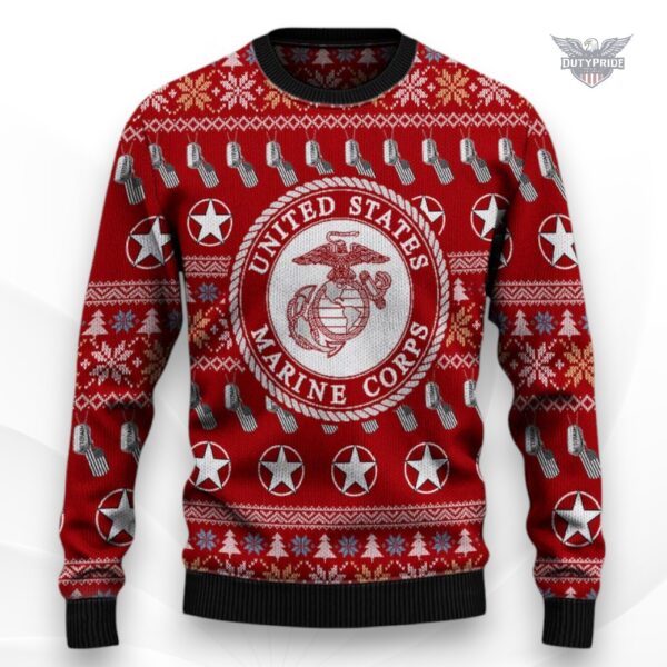 USMC ugly christmas sweater