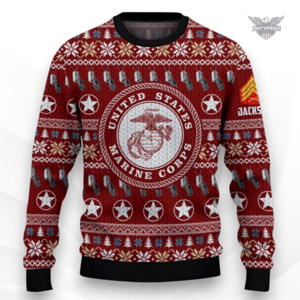 USMC ugly christmas sweater