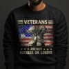 Veterans are not suckers or losers shirt