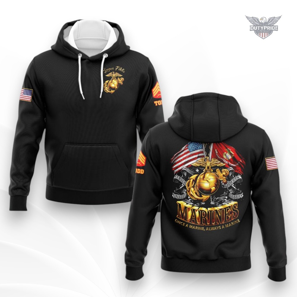 custom USMC hoodie