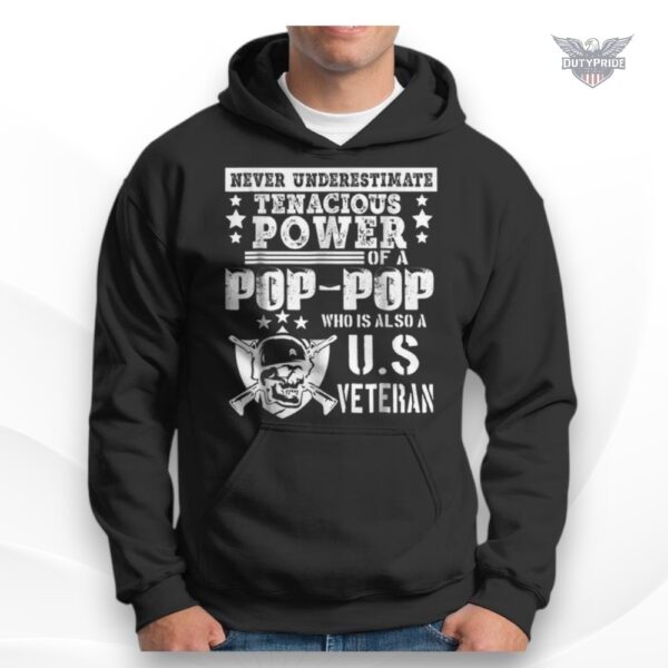 Pop-pop veteran hoodie