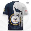 punisher skull us navy t shirt