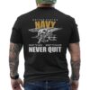 Never Quit Navy tee