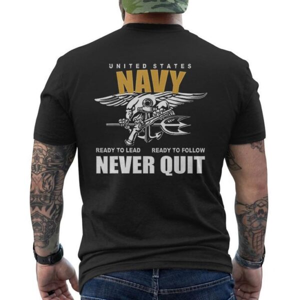 Never Quit Navy tee