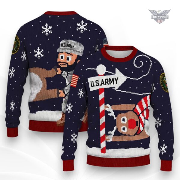 funny us army christmas sweater
