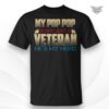 military grandfather hero shirt