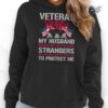 my husband is a veteran t-shirt