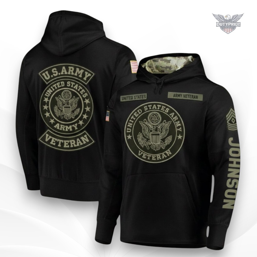 personalized Army hoodie