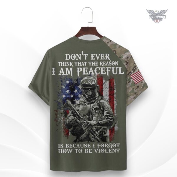 punisher skull army t shirt