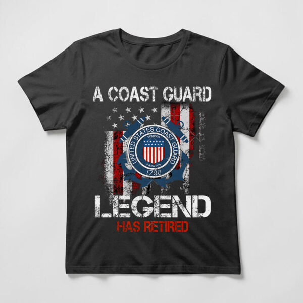 coast guard legend has retired tee