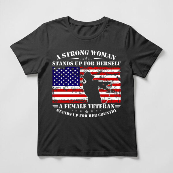 strong woman stands up for herself tee
