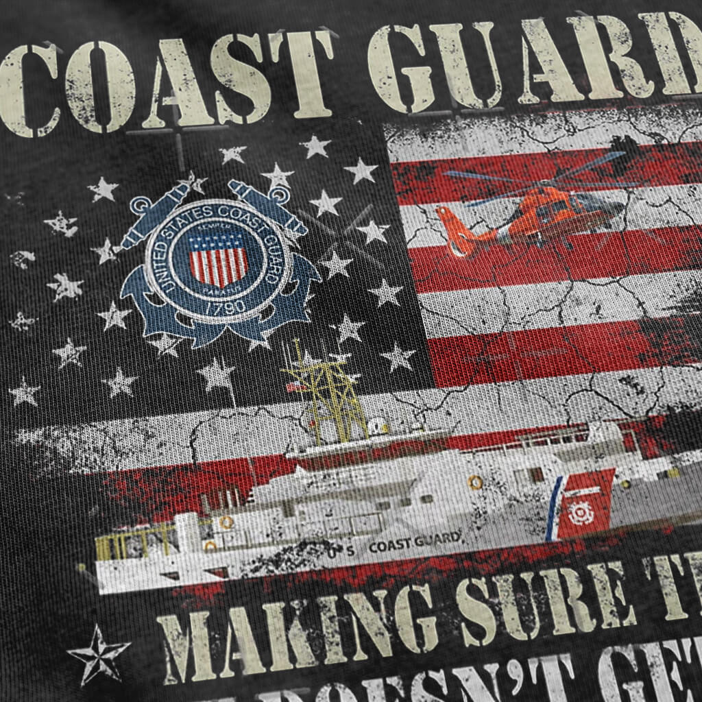coast guard making sure the navy doesnt get lost since 1790 shirt details