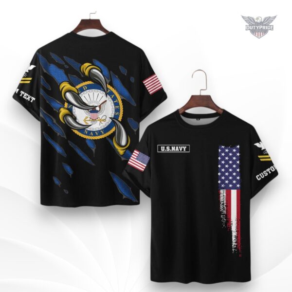 custom us navy shirt