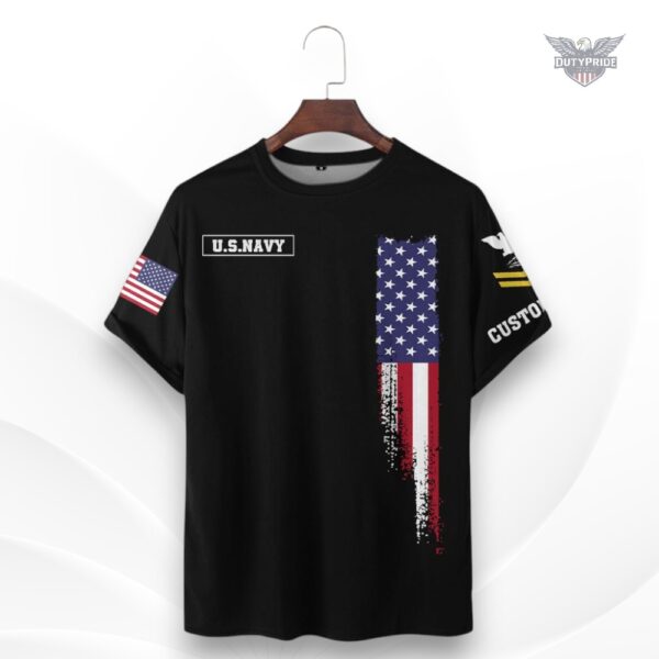 personalized navy veteran tee