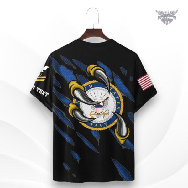 ripped reveal navy shirt