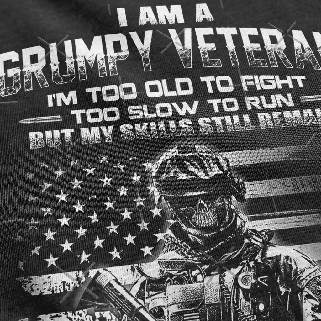 i am a grumpy veteran shirt details