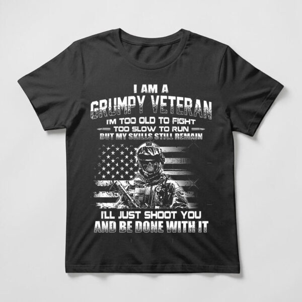 i am a grumpy veteran shirt