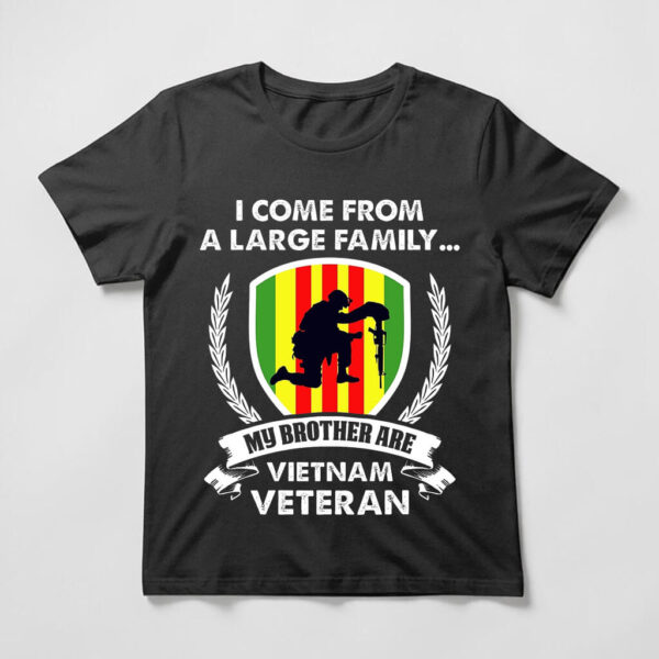 large family vietnam veteran t shirt